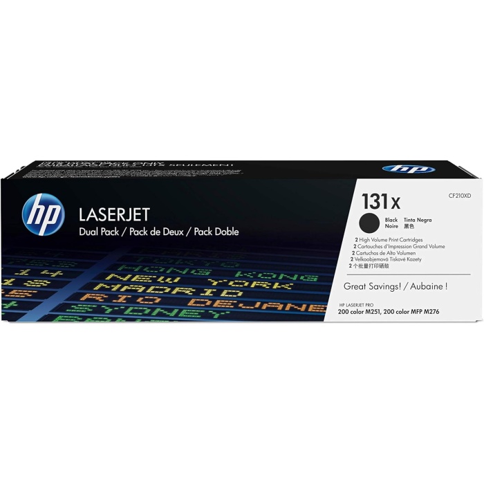 131X Black 2-Pack LJ Toner Cartridge