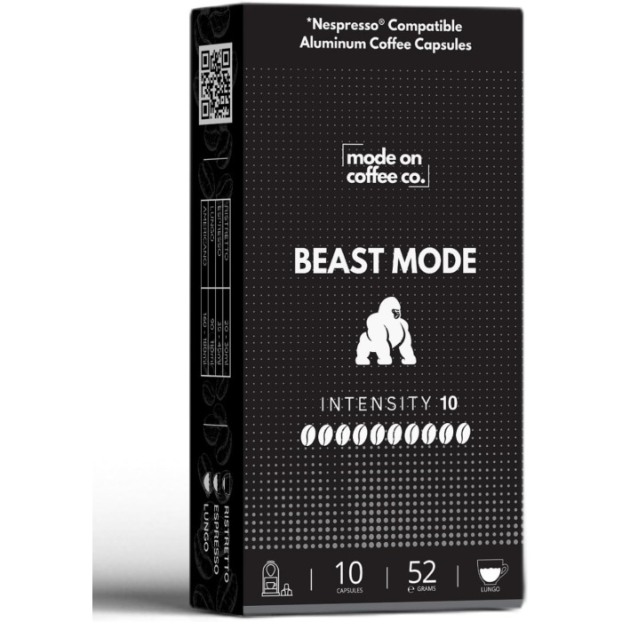 Beast Mode  Uyumlu Alüminyum Kapsül Kahve - 10lu Paket (Beast Mode)