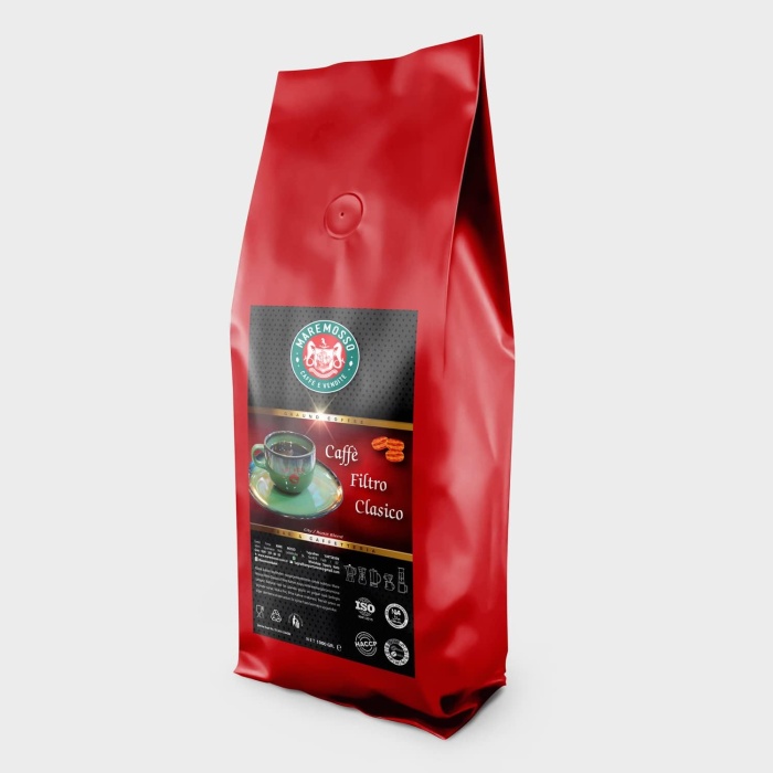 Caffe Filtro Clasico Blend - Klasik Filtre Kahve 1 Kg. Çekirdek Öğütülmemiş