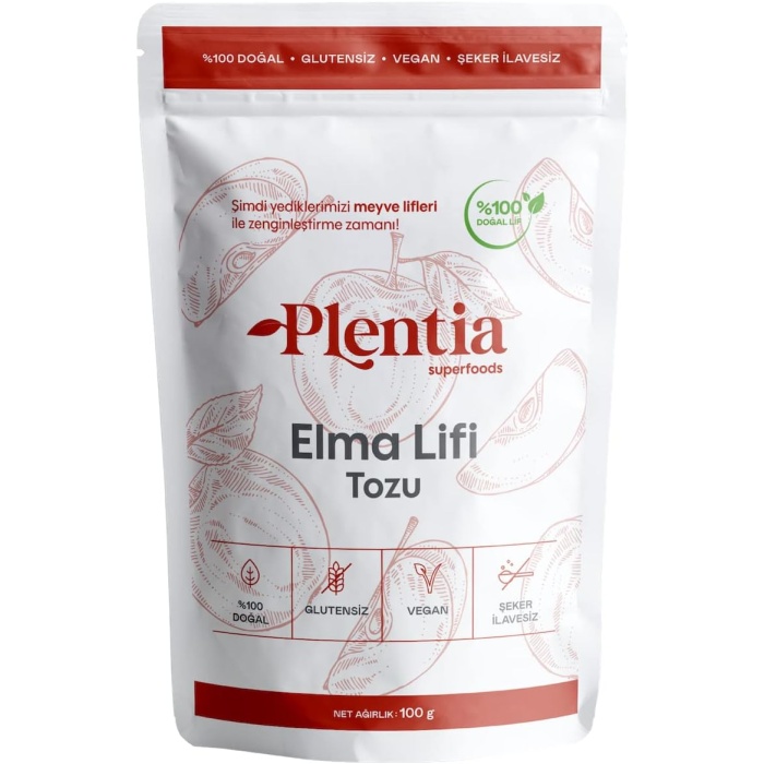 Plentia Superfoods Elma Lifi Tozu 100g