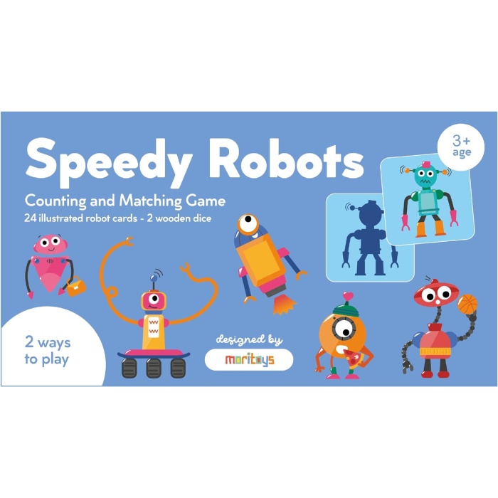 Speedy Robots - Dikkat Geliştiren 24 Kartlı Sayma ve Eşleştirme Oyunu