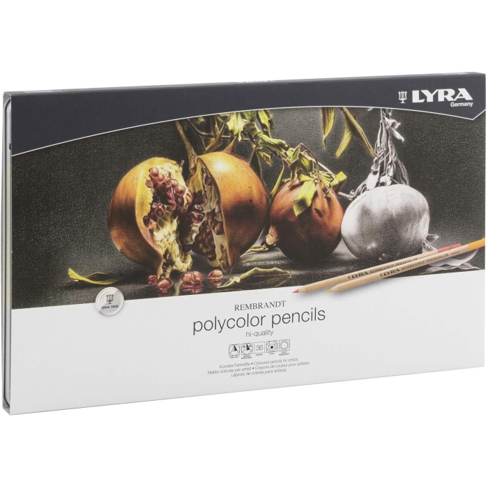 Lyra Rembrandt Polycolor Kuruboya, 36lı Metal Kutu