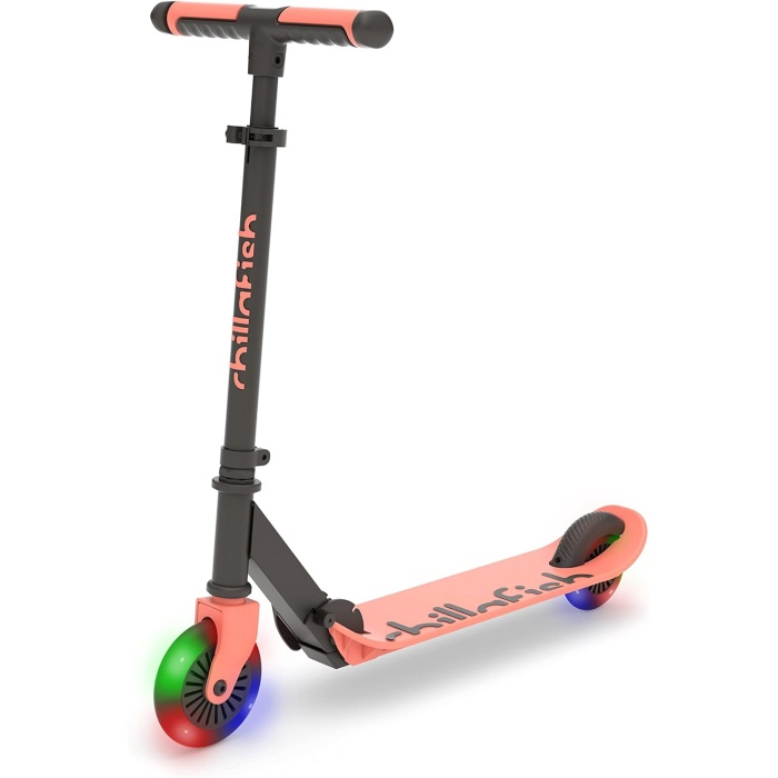 Chillafish Flexxi Glow - Işıklı Katlanabilir 2 Tekerlekli Scooter - Flamingo