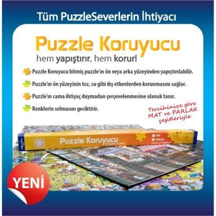 Şeffaf Puzzle Koruyucu - Yapıştırıcı (Mat)