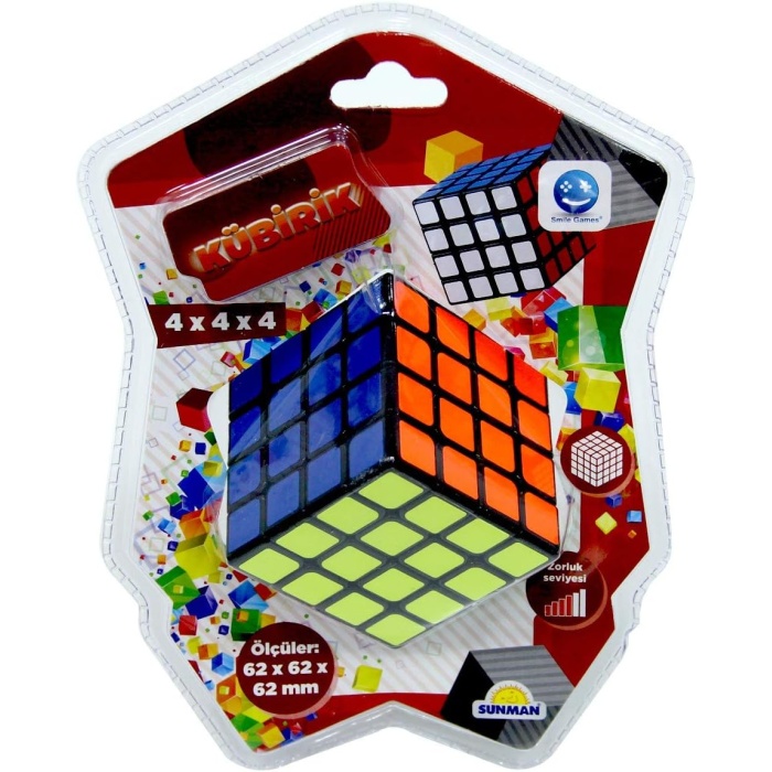 sunman Kübirik 4Lü Zeka Küpü Rubik Magic  Sabır Küp 4x4x4