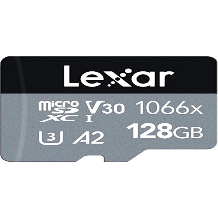 128Gb  High-Performance 1066X Microsdxc Uhs-I, Up To 160Mb/S Read 120Mb/S Write C10 A2 V30 U3, Standart