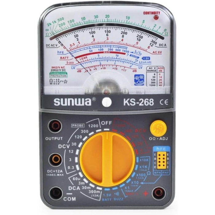 Sunwa KS268 Analog Multimetre Avometre Ölçü Aleti