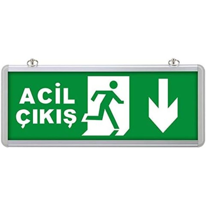 Selda Acil/Çıkış Aşağı Yön Acil Yönlendirme Levhası SG024