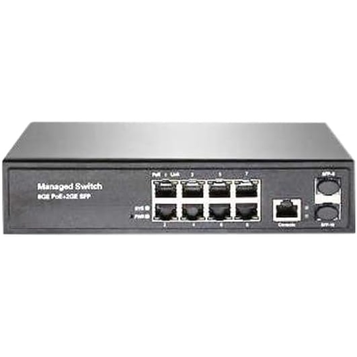 8 PORT FULL GIGABIT MANAGED SWITCH+2SFP SLOTS