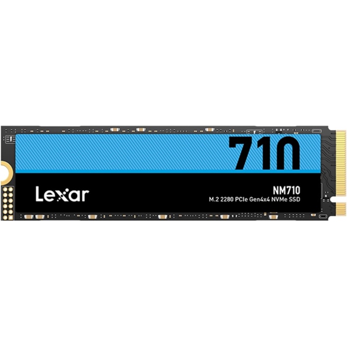 NM710 500GB SSD, M.2 2280 PCIe Gen4x4 NVMe dahili SSD, 5000 MB/sye kadar okuma, 2600 MB/s yazma, PC, dizüstü bilgisayar ve oyuncu için dahili katı hal sürücüsü (LNM710X500G-RNNNG)