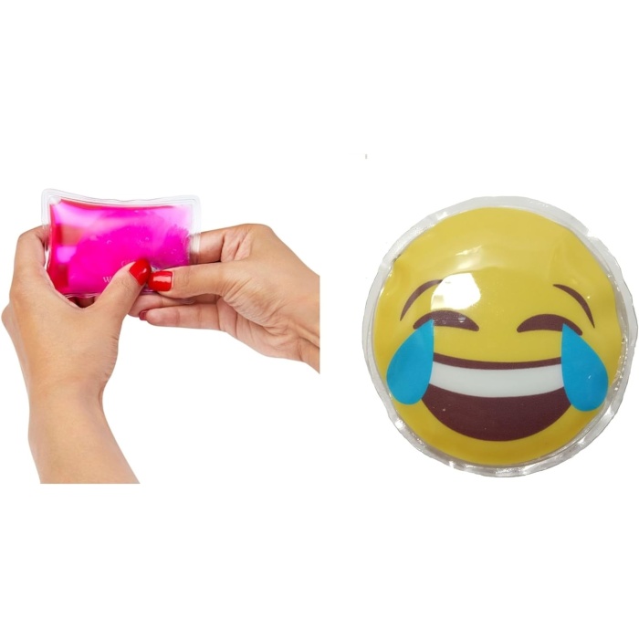 GÜLEN EMOJİ ŞEKİLLİ CEP SOBASI EL ISITICI,SICAK SU TORBASI PVC 9cm