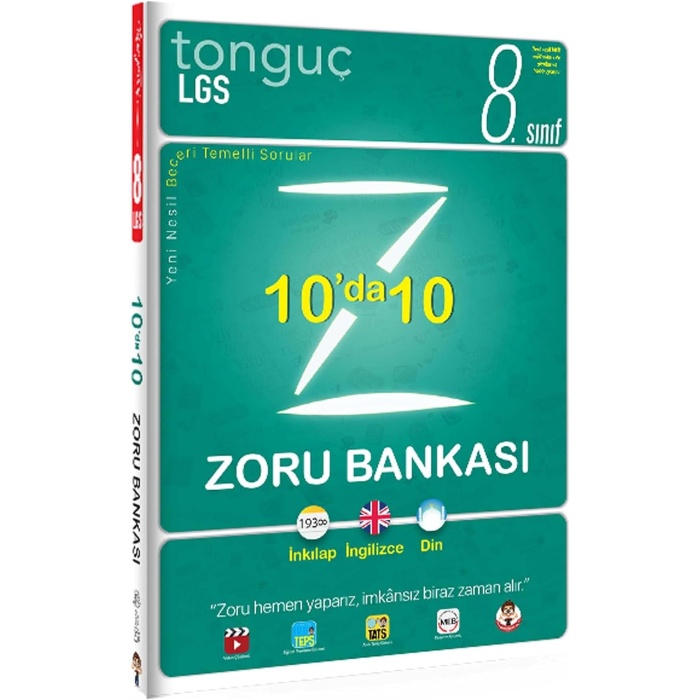 8. Sınıf 10da 10 Zoru Bankası (Kapak Değişebilir)