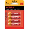 Kodak Çinko Karbon Blister Kalem Pil 4lü AA