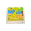 CS- 6623P Chiva Ahşap Hayvanlar Küp Puzzle