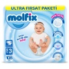 Molfix Bebek Bezi Ultra Fırsat Paketi 3 Beden 4-9 Kg 108 Adet