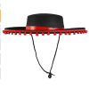 Kırmızı Ponponlu Siyah Renk Çocuk İspanyol Şapkası (CLZ)