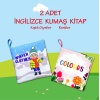 CLZ247 2 Kitap  İngilizce Kışlık Giysiler ve Renkler Kumaş Sessiz Kitap