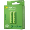 CLZ192 GP RECYKO 1300 MAH R6 AA ŞARJLI 2Lİ KALEM PİL GP130AAHCE-2EB2 (GPRHC132E000) (4172)