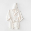 Andywawa AC24616 Bathrobe Gıft Bebek Bornoz White