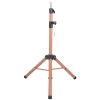 CLZ201 Kuaför Eğitim Mankeni İçin Metal Tripod / Sütlü Kahve + Taşıma Çantası