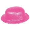 Pembe Renk Simli Melon Yuvarlak Parti Şapkası 24x26 cm (CLZ)