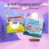 2 Kitap  İngilizce Çiftlik Hayvanları ve Kutup Hayvanları Kumaş Sessiz Kitap