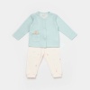 Bibaby Biorganic Save The Seahorse Bebek Pijama Takımı 59796 Bej-Mint