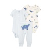 Carters Erkek Bebek Body Pantolon Set 3lü Paket 1R035110 Renkli