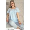 Limissi Kadın Aplike Pijama Takımı 23201