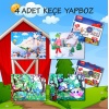 4 Set - 96 Parça  Kış ve Baykuş 5+ Keçe Yapboz - 5 Yaş Puzzle