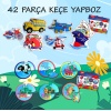 12 Set - 42 Parça  Deniz Canlıları ve Ulaşım Araçları 2+ Keçe Yapboz - 2 Yaş Puzzle