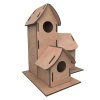 5269 Kumtoys Boyanabilir 3lü Kuş Evi - Bird House