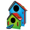 5269 Kumtoys Boyanabilir 3lü Kuş Evi - Bird House