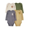 Carters Erkek Bebek Uzun Kollu Body Set 4lü Paket 1R697910 Renkli