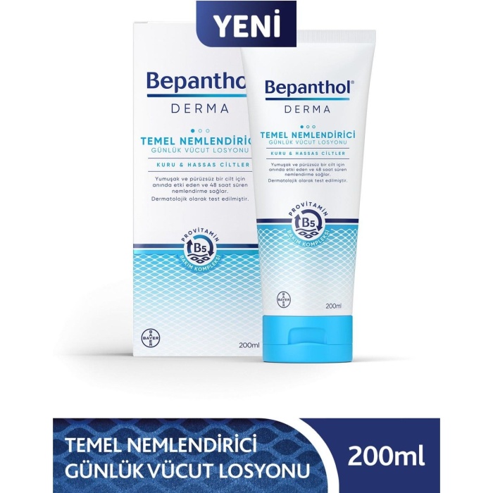 Bepanthol Derma Temel Nemlendirici Günlük Vücut Losyonu 200ml