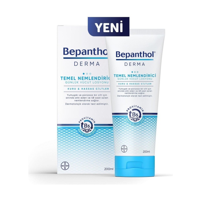 Bepanthol Derma Temel Nemlendirici Günlük Vücut Losyonu 200ml