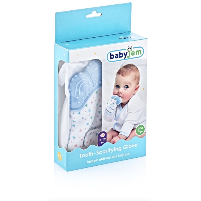 BabyJem Diş Kaşıyıcı Eldiven 526 Mavi