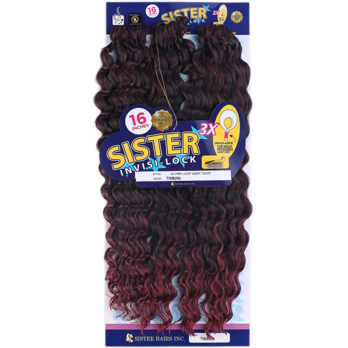 CLZ201 Sister Afro Dalgası Saç/Siyah Kızıl Ombreli 1B/BG