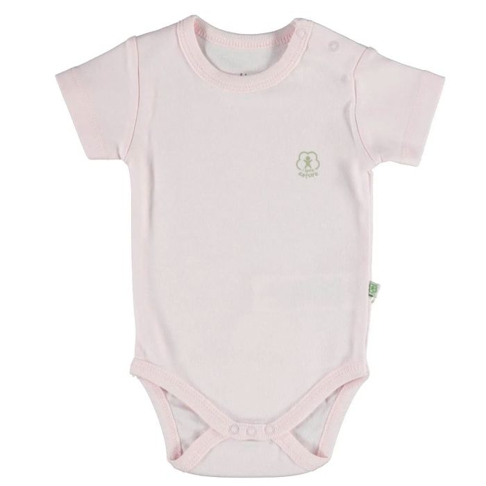 Bibaby Biorganic Basic Nature Kısa Kol Body 56884 Pembe