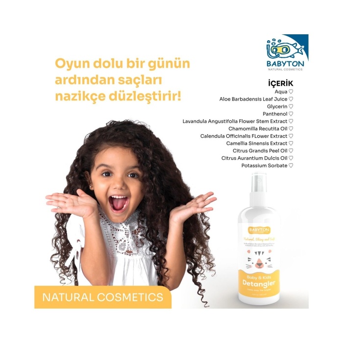 Babyton Bebek ve Çocuklar İçin Kolay Tarama Spreyi 200ml