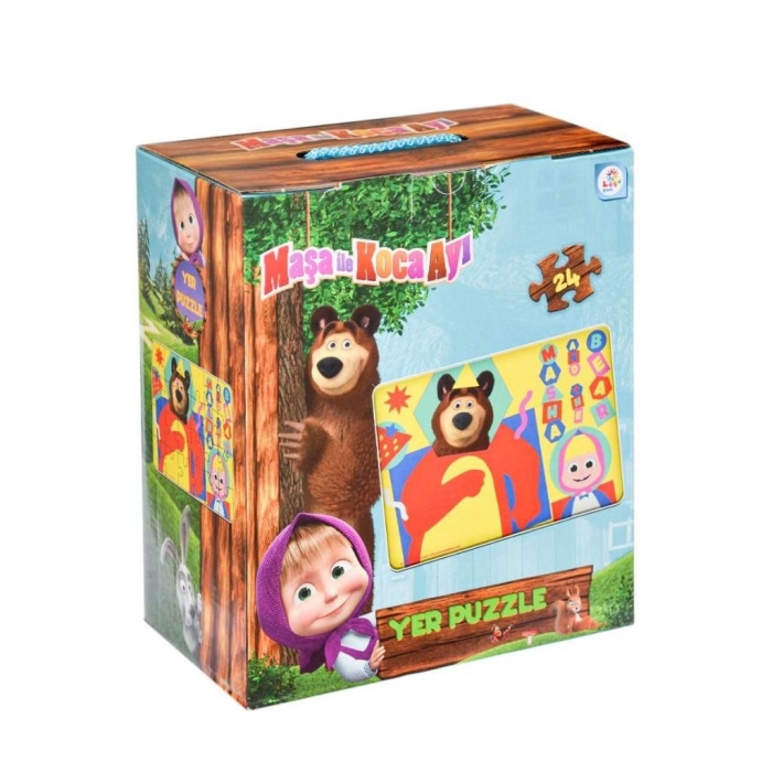 MS7846 Maşa ile Koca Ayı  Yer Puzzle -Laço Kids