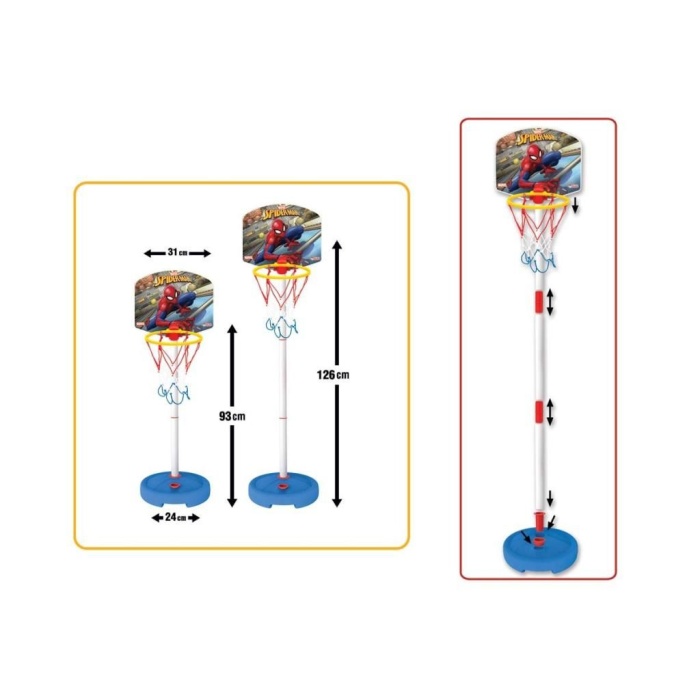 Nessiworld Dede Spiderman Küçük Ayaklı Basketbol Potası