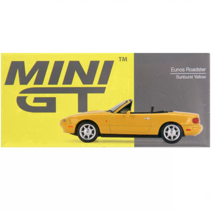 Nessiworld Mini GT 1:64 Eunos Roadster Sunburst Yellow