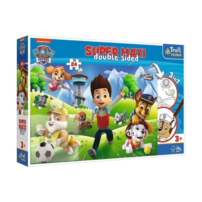 PUZZLE-41001 Super Maxi Paw Patrol 24 Parça Çocuk Puzzle