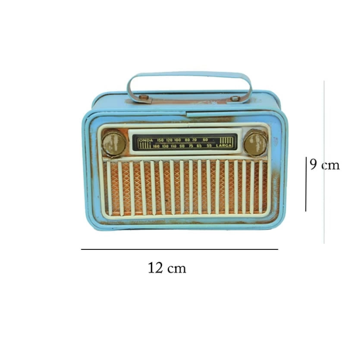 Dekoratif Metal Radyo