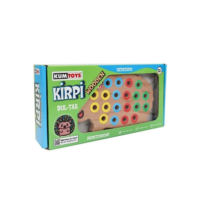 KM5655 Ahşap Kirpi Bultak -Kumtoys