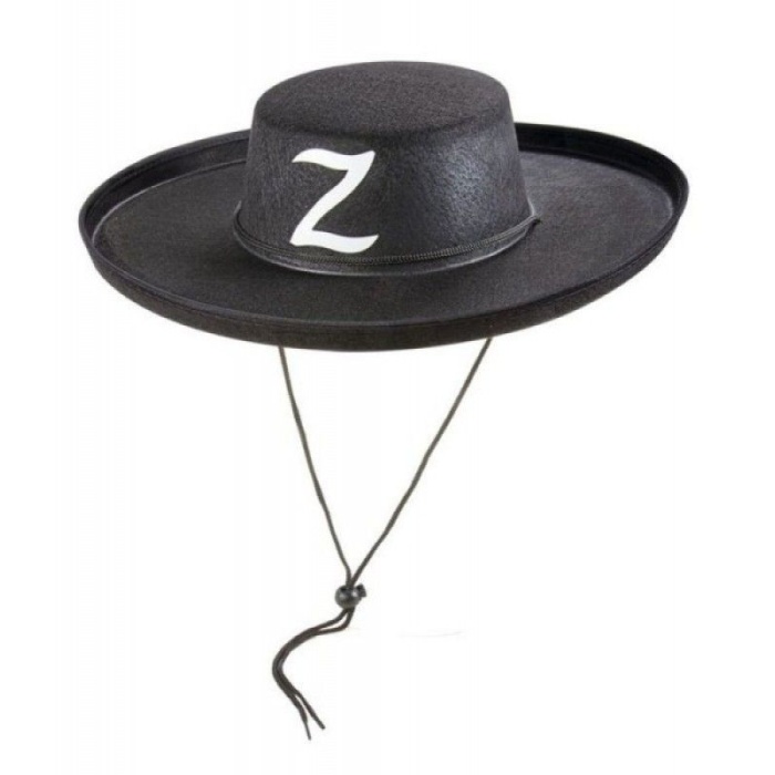 Z Logolu Çocuk Boy Bağcıklı Zorro Şapkası (CLZ)
