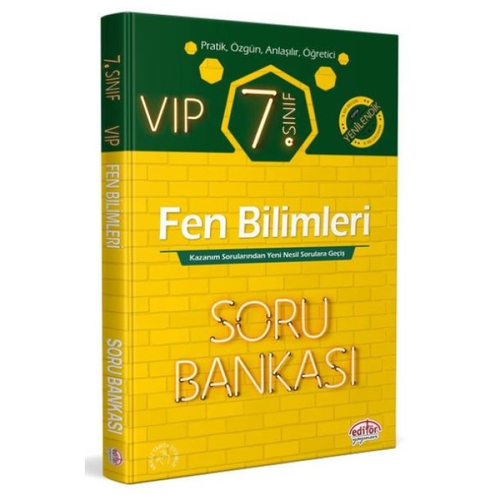 Editör 7. Sınıf VIP Fen Bilimleri Soru Bankası  (4022)