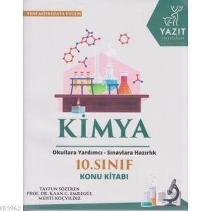 Yazıt 10. Sınıf Kimya Konu Kitabı  (4022)