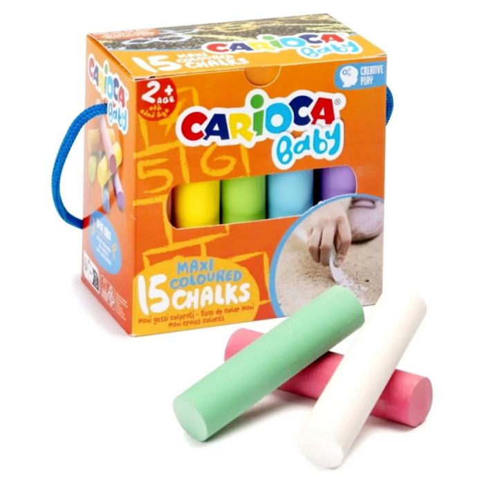 Carioca Baby 7 Renk Jumbo Renkli Tebeşir 15li 43551